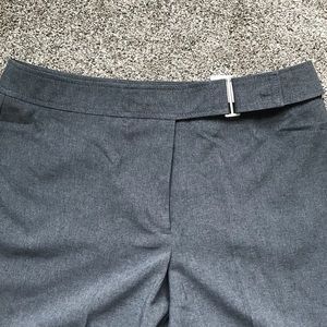 *TALL* New York & Co gray buckle trousers 14T